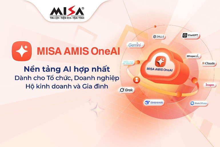 MISA ra mắt MISA AMIS OneAI: Nền tảng AI hợp nhất giúp phổ cập AI cho mọi tổ chức, doanh nghiệp, hộ kinh doanh và gia đình